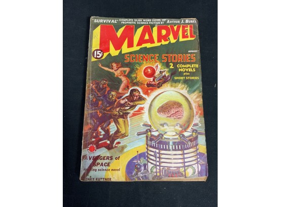 Marvel Science Stories #1 1938 August  Volume 1 #1 Rare Pulp