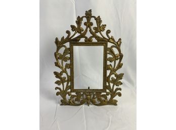 19 Century Bronze Picture Frame. Early Victorian