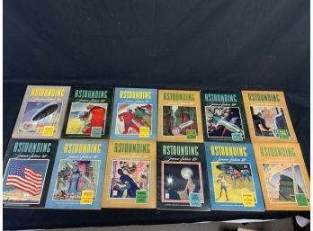 Complete Run. Astounding Science-Fiction. Magazine Size   All 1942 Jan. Feb. March 1943