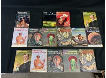 Pulp Astounding Stories. Near Complete Run. All Of 1954 Except Feb. And May But 5 Duplicates