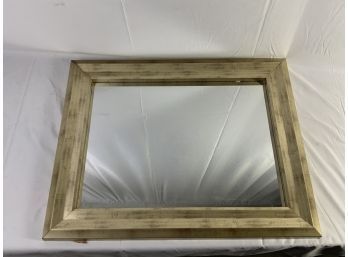 Large Mirror With Art On Frame.