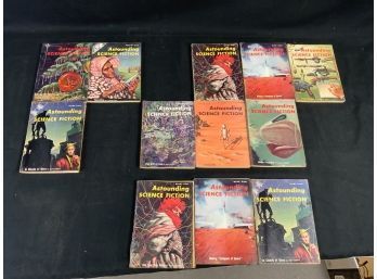 Pulp Astounding Stories. Near Complete Run. All Of 1955 Except March, Aug.,dec. But 3 Duplicates