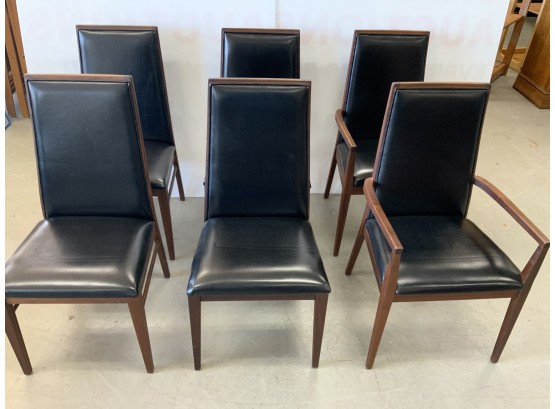 Milo Baughman For Dillingham Set Of 6 Dinning Chairs With Two Arms