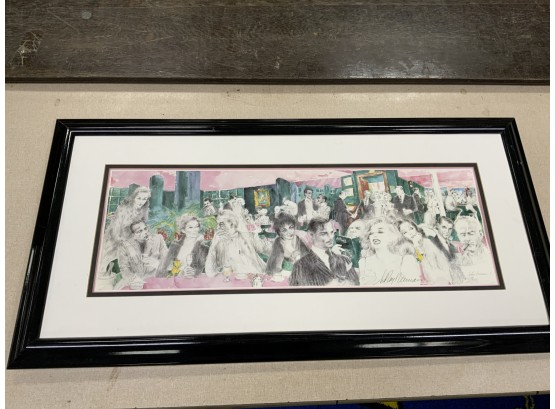 Leroy Neiman Polo Lounge Pencil Signed Offset Lithograph