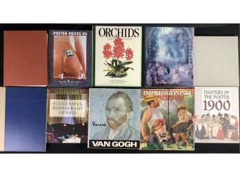 Lot Of 10 Books Ft Van Gogh, Art,design,furniture,posters,impressionism, Master Of The Posters, Interior Decor