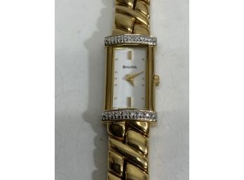 Bulova Ladies Watch With Diamond Bezel