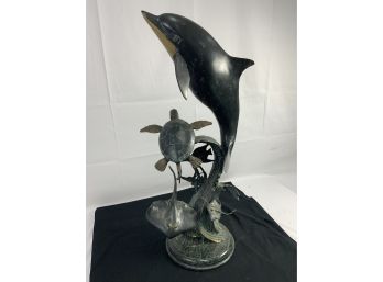 Dolphin Sea World Sculpture By SPI Home