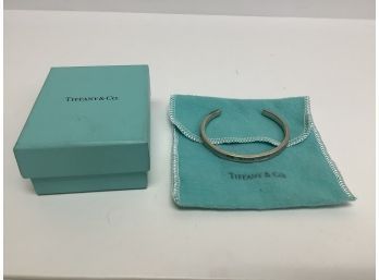 Tiffany And Co 1837 Sterling Silver Narrow Cuff