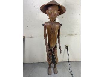 Sulawesi Tribe Torajan People Life-size Anatomical Carving With Moving Joints.