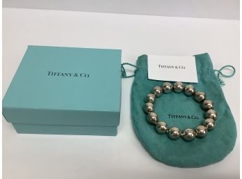 Tiffany And Co. Paloma Picasso Sterling Silver Bead Ball Bracelet