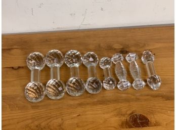 8 Cut Crystal Knife Rest