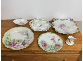 Grouping Of Porcelain Items Including And Egg Plate