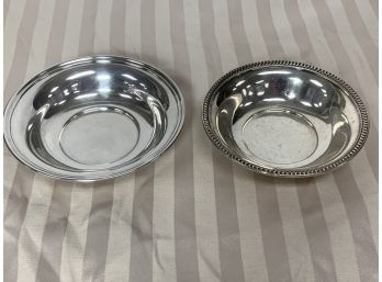 2 Sterling Silver Low Bowls 7.6 Ozt