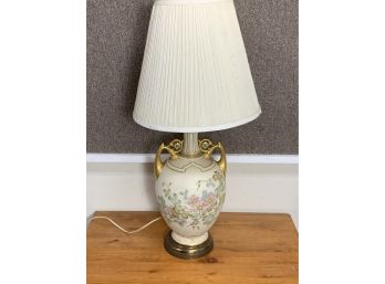 Large Hand Decorated Porcelain Table Lamp