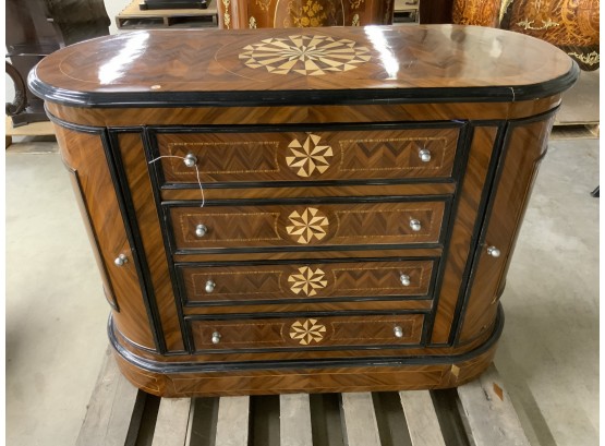 4 Drawer Console Cabinet With Sides That Open