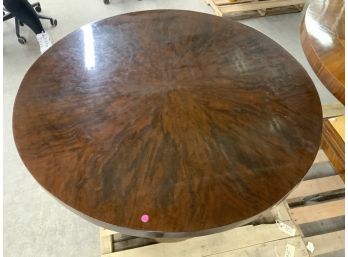 Round Burled Wood Table