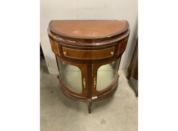 Low Curio With Drawer, Inlaid