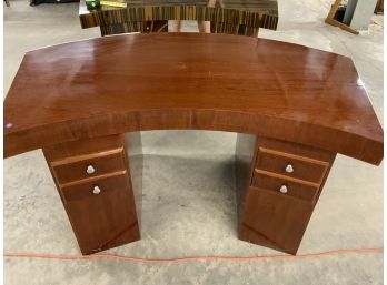 Double Bank 3 Piece Curved Desk With 4 Drawers