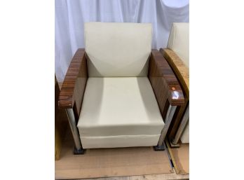 Single Zebra Wood Chair