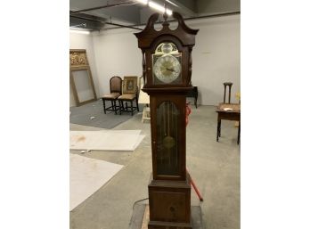 Seth Thomas Pine Grandfather Clock