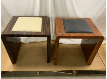 2 Benches Including Zebra Wood