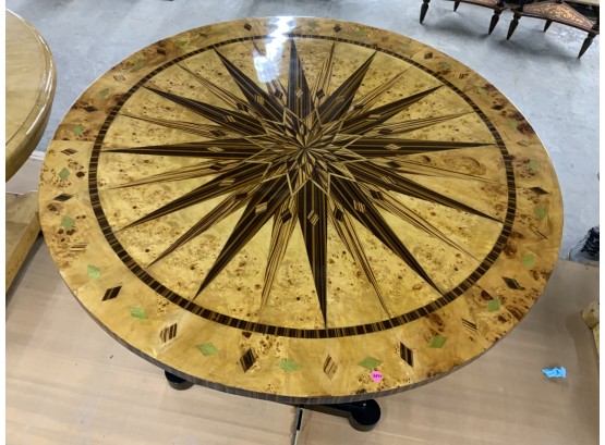 Inlaid Star Pattern Round Table
