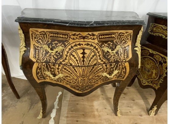 Marble Top 2 Drawer Bombay Style Chest