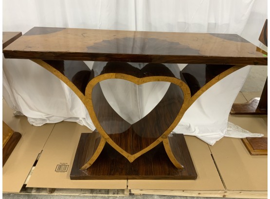 Heart Shaped Center Hall Table