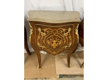 Bombay Style Marble Top 2 Drawer Commode