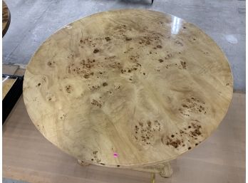 Burled Round Table