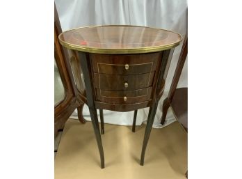 Small 3 Drawer Inlaid Side Table