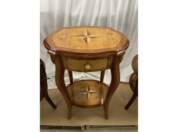 Star Inlaid Side Table