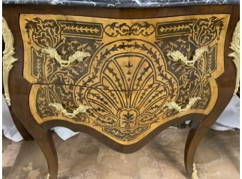 2 Drawer Bombay Marble Top Commode