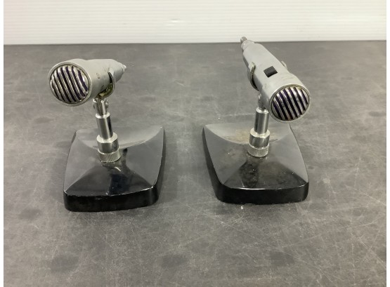 A Pair Of Philmore Model 100C Microphones, Made In Japan
