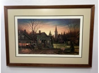 Master Painter Terry Redlin COA Signed 'office Hours' Print 5861 Of 6800. Released April 1989.