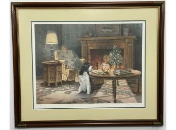 James Lumbers Cat Napping Print 1337/1500. Signed.