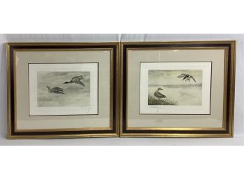 Pair Of Leon Danchin Artwork Signed.