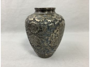 Antique Possibly Islamic Ottoman Or Persian Signed/marked Vase. Silver Percentage Unknown But Has Engravings