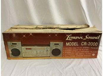 Vintage Lenoxx Cr-2000 Stereo, 8-track And Cassette * New In Box*