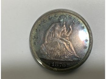 1876 Seated Liberty Half Dollar Proof Toned
