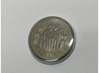 1876 Shield Nickel Ms