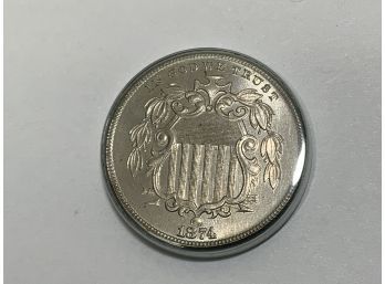1874 Shield Nickel Proof