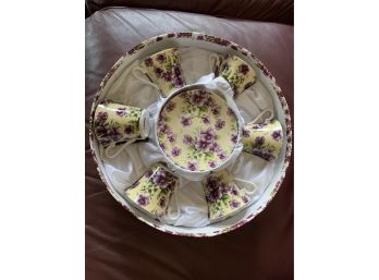 Elypso Floral Tea Set In A Fitted Box
