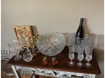 Crystal And Wine Glass Lot. 24 Pcs