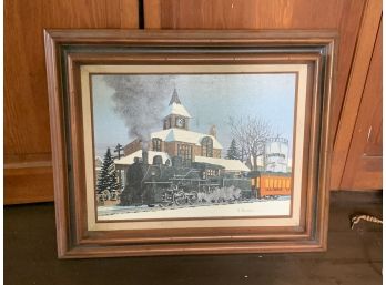 H. Hargrove Train Station On Canvas