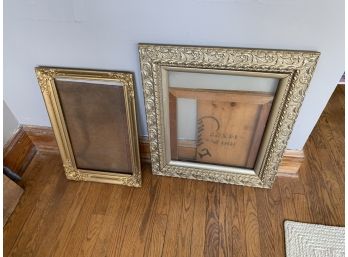 Two Antique Gold Guilt Frames