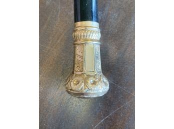 Antique Gold Filled Carved Cane Handle