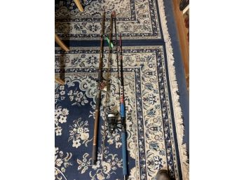 2 Fishing Rods And Reels Including A Garcia With A Penn Reel