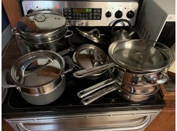 Pot And Pan Cookware Lot Including All Clad