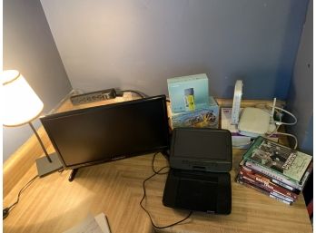 Collection Of Electronics Including A Tv